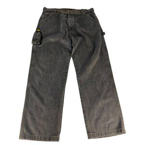 Vintage Y2K Polo Jeans Cell Phone Carpenter Denim Jeans Men 40 Gray Straight Leg